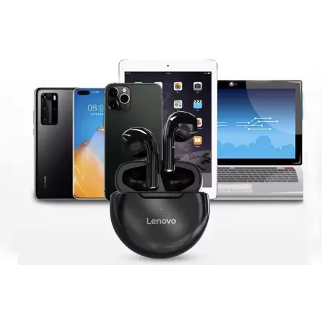 Słuchawki Bezprzewodowe Douszne Lenovo Ht38, Bluetooth 5.0, Do 20 H, Sterowanie Dotykowe