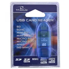Czytnik Kart Usb 2.0 Titanum Ta101B – Sdhc, Microsdhc, Mmc, Ms, Xd I Inne