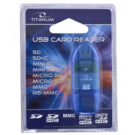 Czytnik Kart Usb 2.0 Titanum Ta101B – Sdhc, Microsdhc, Mmc, Ms, Xd I Inne