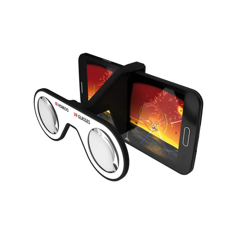 HOMIDO MINI SKŁADANE OKULARY VR DO SMARTFONÓW, 22G, GOOGLE CARDBOARD COMPATIBLE