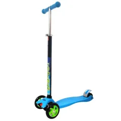 HULAJNOGA TRÓJKOŁOWA AXER SPORT ABEC 7 LOTOS BLUE – REGULOWANA, SKŁADANA, ANTYPOŚLIZGOWA 3+