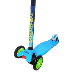 HULAJNOGA TRÓJKOŁOWA AXER SPORT ABEC 7 LOTOS BLUE – REGULOWANA, SKŁADANA, ANTYPOŚLIZGOWA 3+