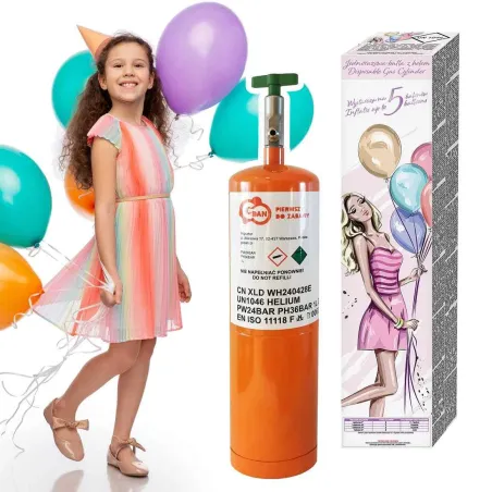 Butla Z Helem Godan – Do 5 Balonów, Foliowych I Lateksowych
