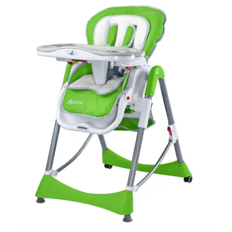 MULTIFUNKCYJNE REGULOWANE KRZESEŁKO DO KARMIENIA 5 W 1 CARETERO BISTRO GREEN – 6 M–3 LAT