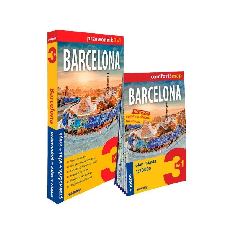 BARCELONA 3W1 PRZEWODNIK + ATLAS + MAPA