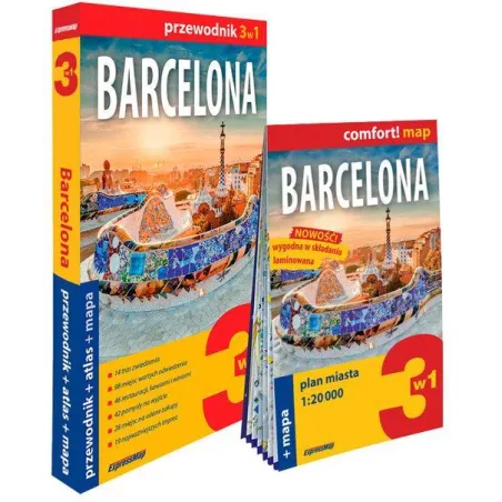 BARCELONA 3W1 PRZEWODNIK + ATLAS + MAPA