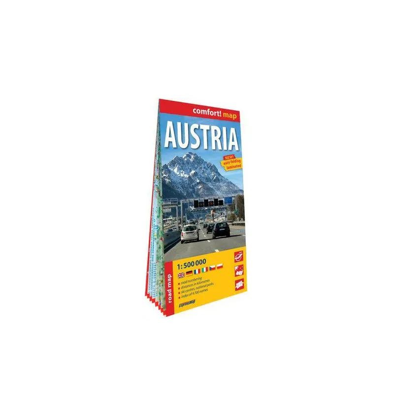 AUSTRIA. MAPA SAMOCHODOWA