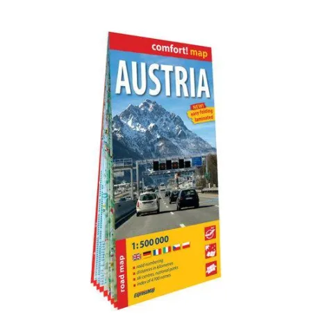 AUSTRIA. MAPA SAMOCHODOWA