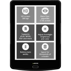Czytnik E-Booków Inkbook Prime Hd 6" E-Ink 300 Dpi, 8 Gb, Wi-Fi, Android
