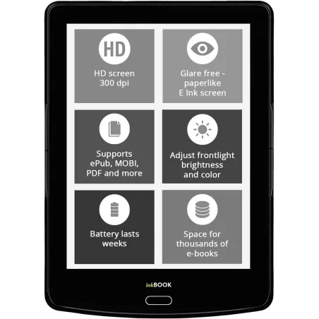 Czytnik E-Booków Inkbook Prime Hd 6" E-Ink 300 Dpi, 8 Gb, Wi-Fi, Android