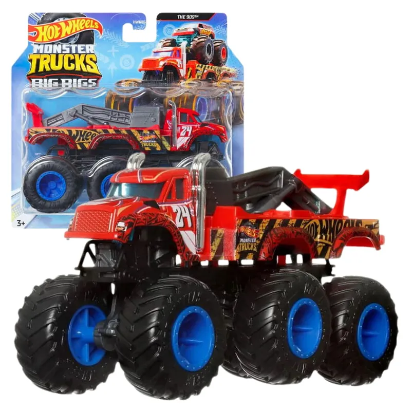 HOT WHEELS MONSTER TRUCKS BIG RIGS 6-KOŁOWA CIĘŻARÓWKA 3+