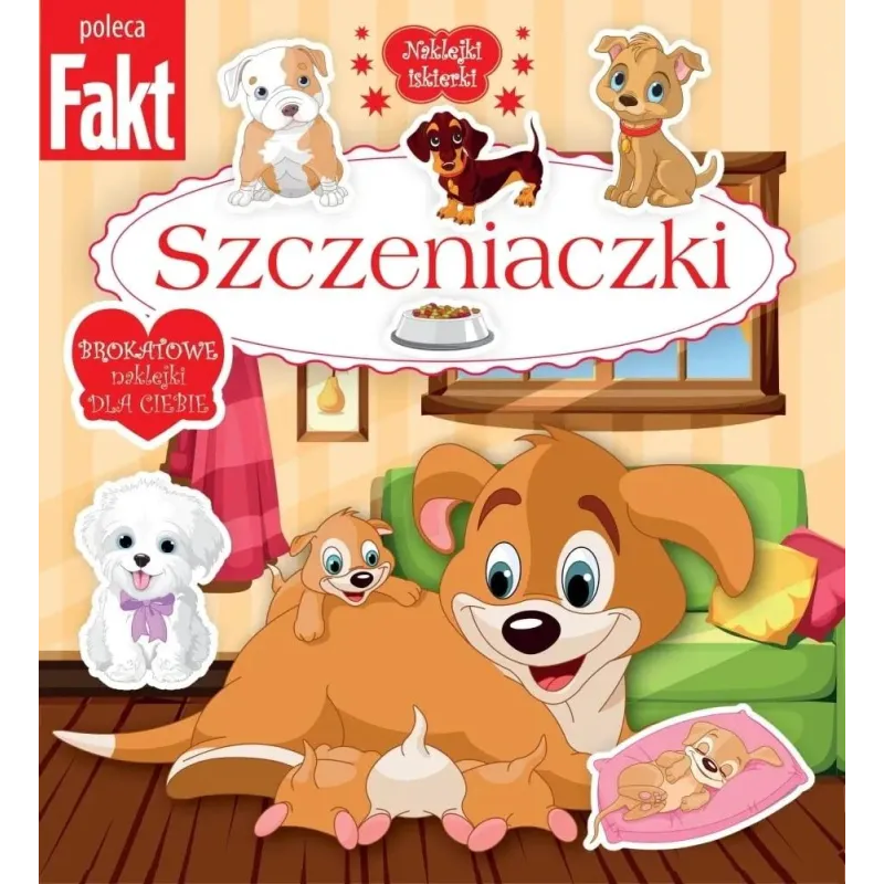 SZCZENIACZKI. NAKLEJKI ISKIERKI