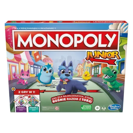 MOJE PIERWSZE MONOPOLY GRA PLANSZOWA HASBRO 4+
