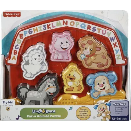 Zabawka Edukacyjna Układanka Farma Fisher Price 12M+ Zabawka Edukacyjna Układanka Farma Fisher Price 12M+