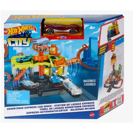 HOT WHEELS CITY ZESTAW RAJDOWA MYJNIA MATTEL 4+