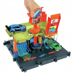 HOT WHEELS CITY ZESTAW RAJDOWA MYJNIA MATTEL 4+
