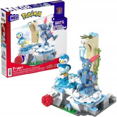 Pikachu Śnieżny Dzień Piplupa I Sneasela Zestaw Klocków Mattel 7+