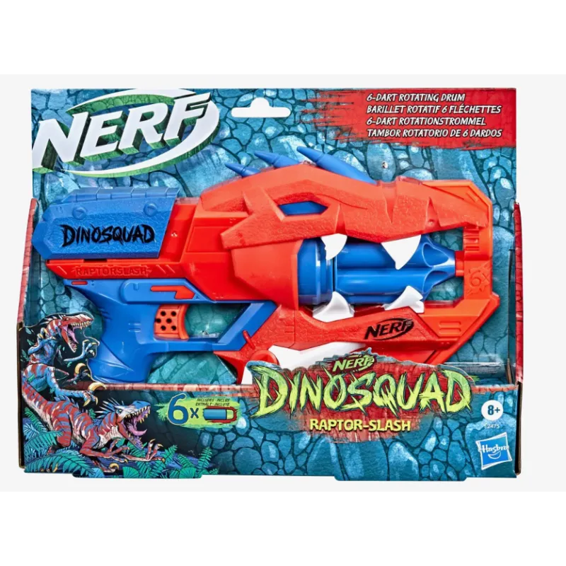 NERF DINOSQUAD WYRZUTNIA RAPTOR SLASH + STRZAŁKI HASBRO 8+