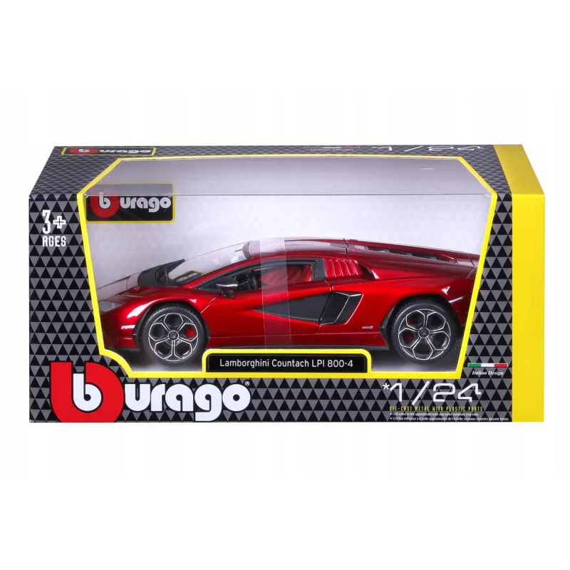 MODEL LAMBORGHINI COUNTACH LPI 800-4 CZERWONY BBURAGO 3+