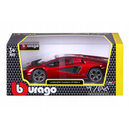 MODEL LAMBORGHINI COUNTACH LPI 800-4 CZERWONY BBURAGO 3+