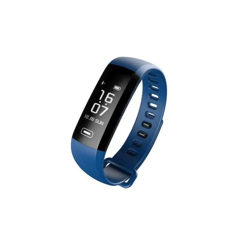 OPASKA SPORTOWA SMARTBAND FITGO FW11 LIGHT MONITOR AKTYWNOŚCI OLED IP67 NIEBIESKA