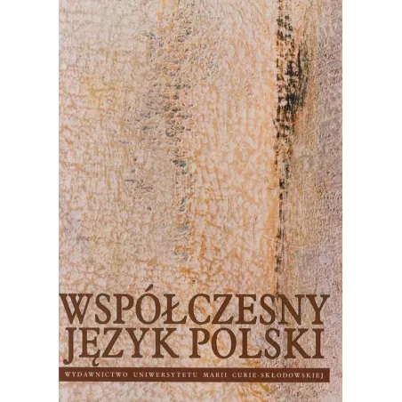 WSPÓŁCZESNY JĘZYK POLSKI