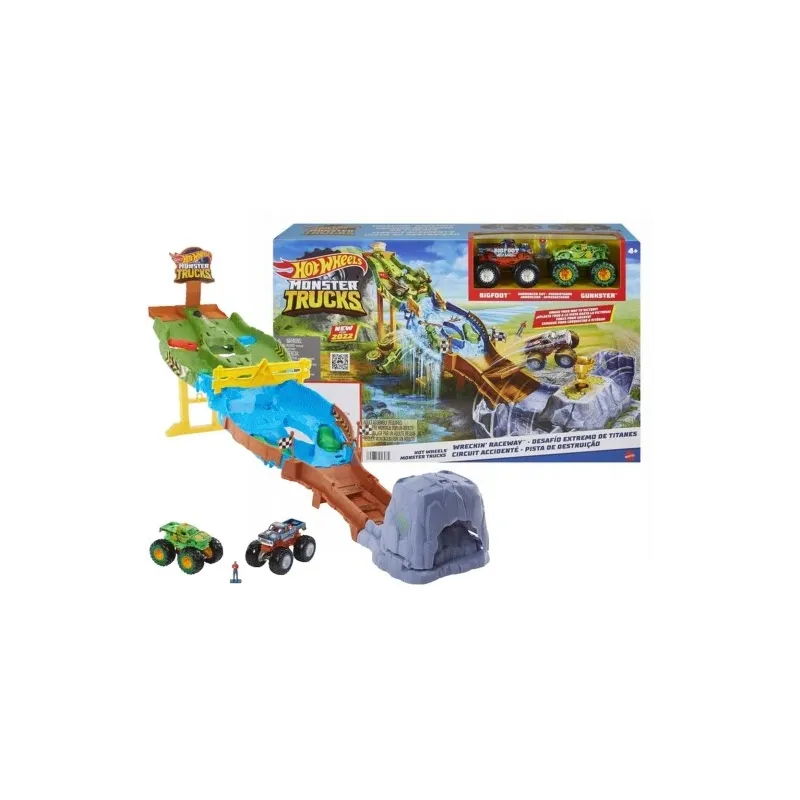 HOT WHEELS MONSTER TRUCK TOR WYŚCIGOWY TURNIEJ TYTANÓW 4+