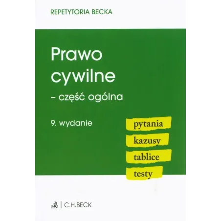 PRAWO CYWILNE  CZĘŚĆ OGÓLNA