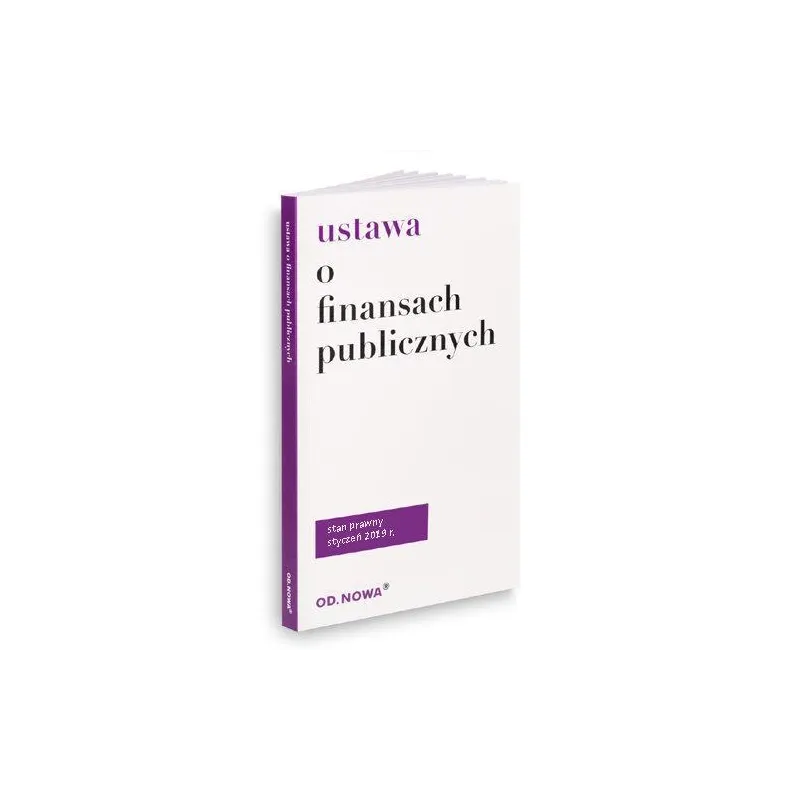 USTAWA O FINANSACH PUBLICZNYCH BROSZURA 2019
