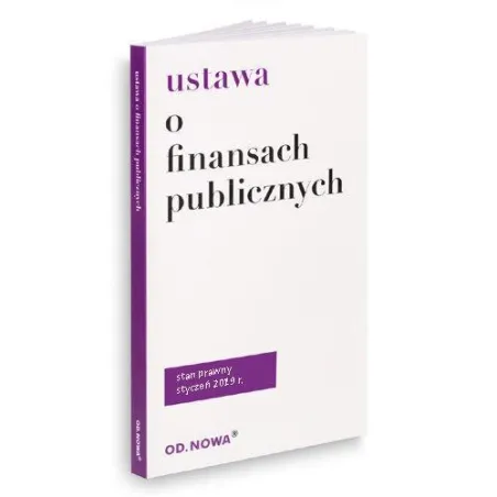 USTAWA O FINANSACH PUBLICZNYCH BROSZURA 2019