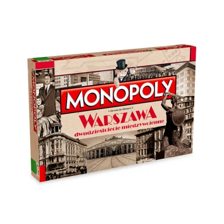 MONOPOLY WARSZAWA DWUDZIESTOLECIE MIĘDZYWOJENNE GRA PLANSZOWA 8+