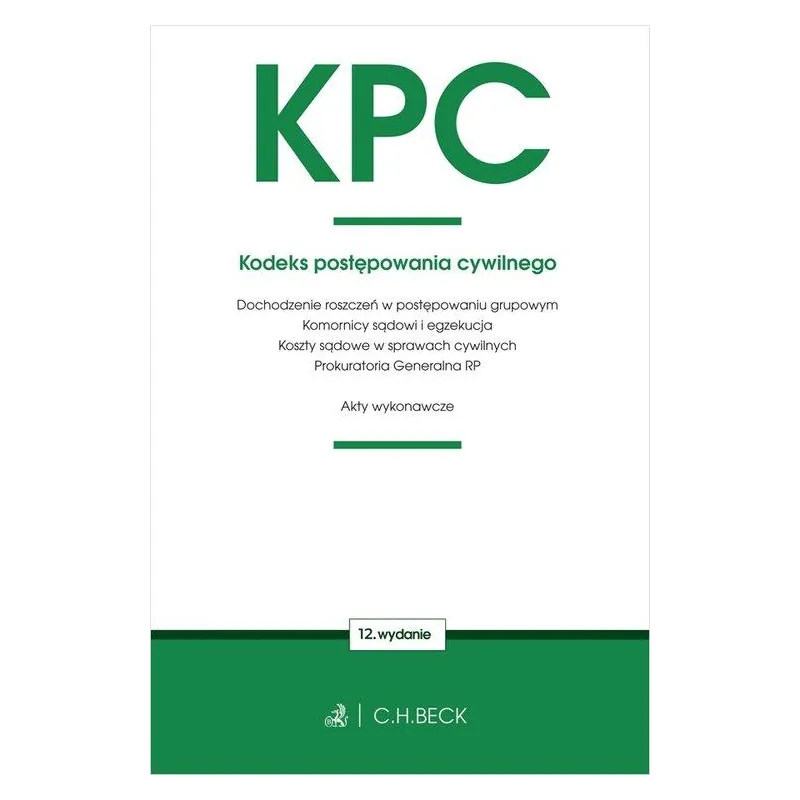 KPC KODEKS POSTĘPOWANIA CYWILNEGO