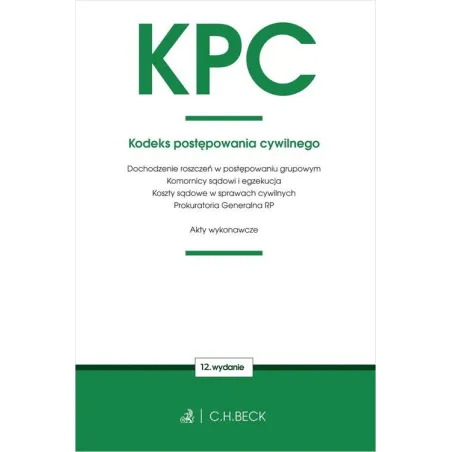 KPC KODEKS POSTĘPOWANIA CYWILNEGO