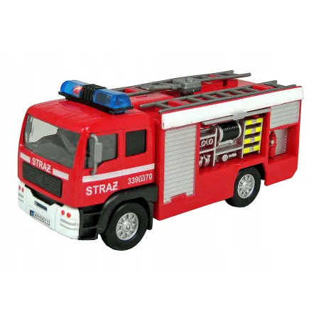Wóz Strażacki Z Dźwiękiem I Światłem 14Cm 3+