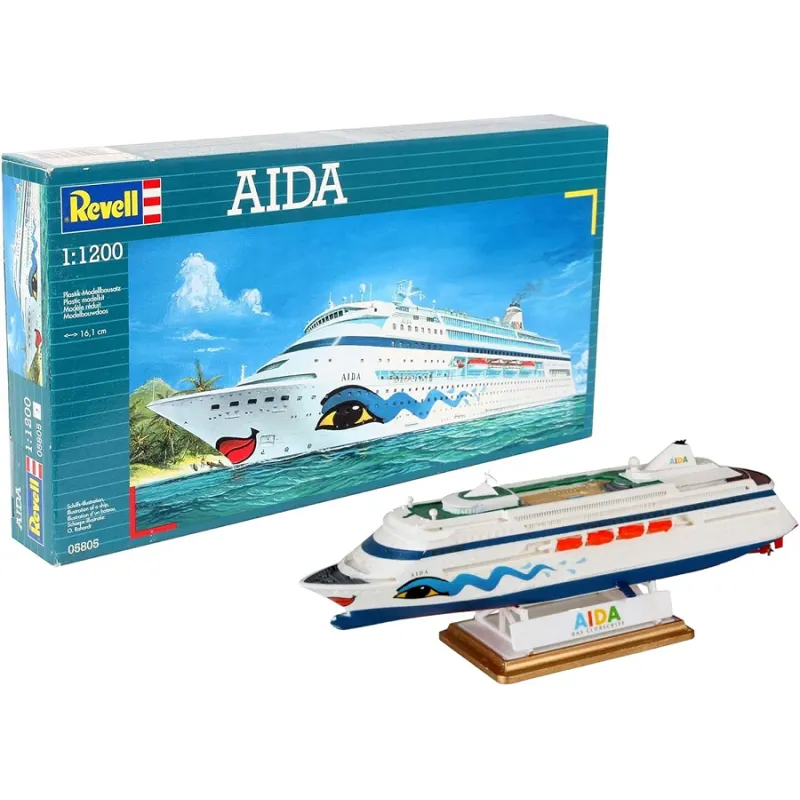 STATEK PASAŻERSKI AIDA MODEL DO SKLEJANIA 1:1200 8+