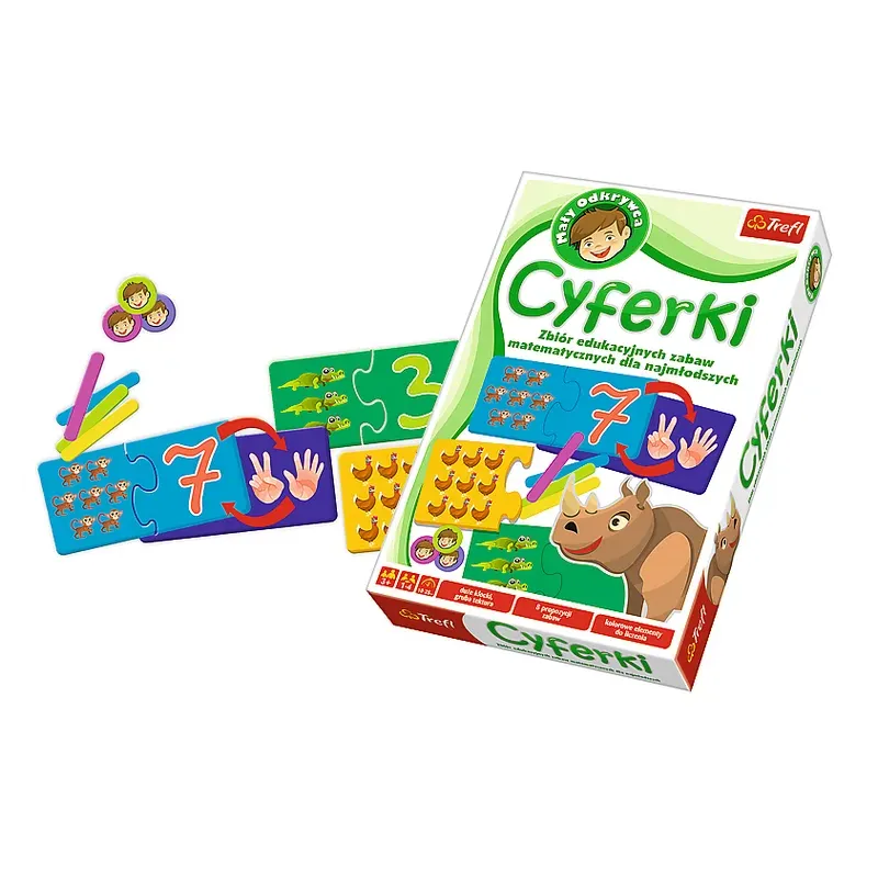 CYFERKI GRA EDUKACYJNA TREFL 3+