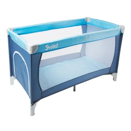 ŁÓŻECZKO TURYSTYCZNE KOJEC 120×60 CM DO 15 KG NIEBIESKIE SMIKI 0+