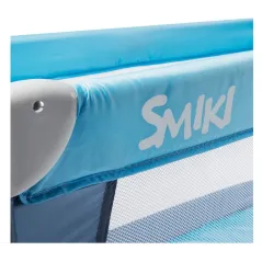Łóżeczko Turystyczne Kojec 120×60 Cm Do 15 Kg Niebieskie Smiki 0+
