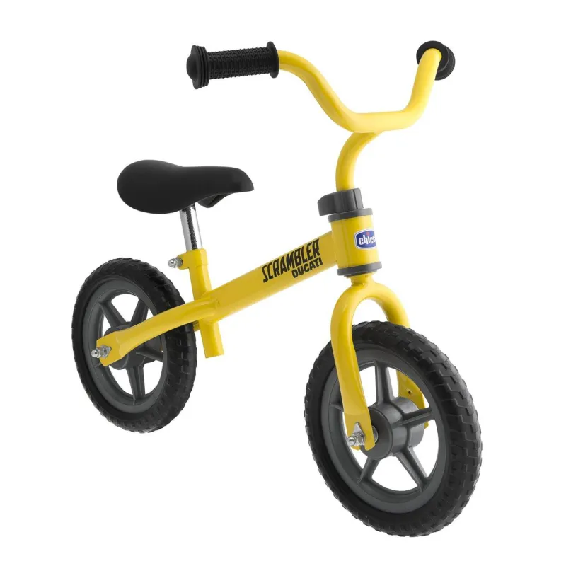 LEKKI ROWER BIEGOWY CHICCO SCRAMBLER DUCATI 2-5 LAT 25 KG ŻÓŁTY