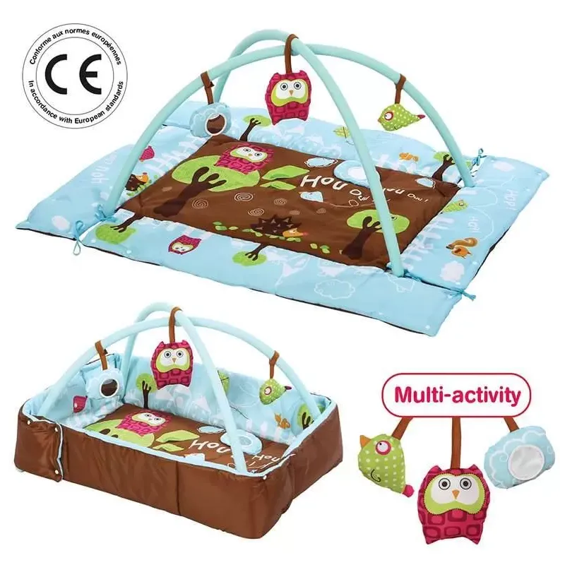 MATA EDUKACYJNA 2W1 LUDI SOWA KOJEC 120×90 CM 0+