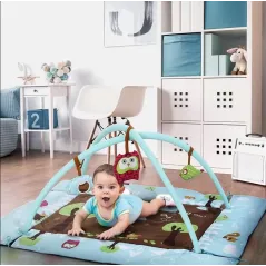 MATA EDUKACYJNA 2W1 LUDI SOWA KOJEC 120×90 CM 0+