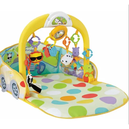 EDUKACYJNA MATA GIMNASTYCZNA 3W1 FISHER-PRICE WESOŁY SAMOCHODZIK 0M+