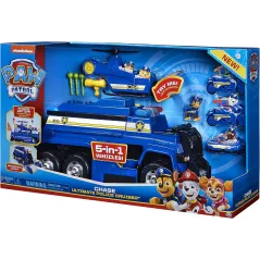 MEGA RADIOWÓZ POLICYJNY PSI PATROL 5W1 CHASE 50 CM Z POJAZDAM 3+