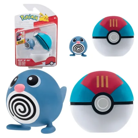 Pokemon Figurka Poliwag + Pokeball 4+