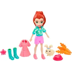 Polly Pocket Lalka Lila Z Króliczkiem I Akcesoriami 4+