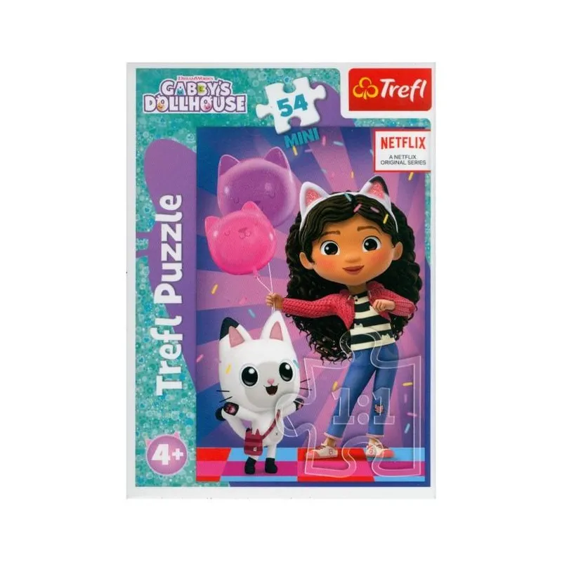 KOCI DOMEK GABI PUZZLE MINI 54 ELEMENTY TREFL 4+