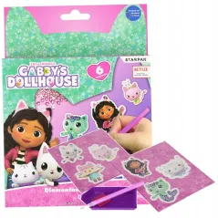 MOZAIKA DIAMENTOWA MAGNESY NA LODÓWKĘ KOCI DOMEK GABI STARPAK 5+