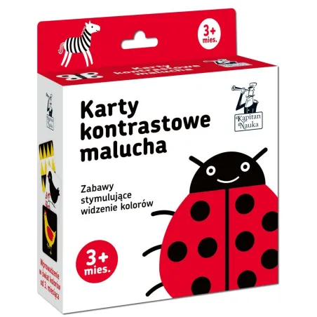 WIDZĘ KOLORY KARTY KONTRASTOWE MALUCHA 3M+