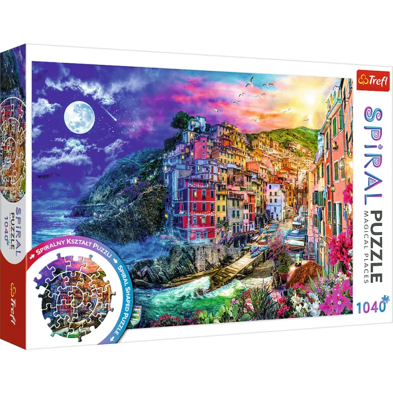 MAGICZNA ZATOKA PUZZLE SPIRALNE 1040 ELEMENTÓW TREFL 10+