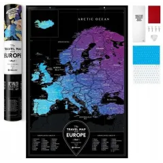 MAPA ZDRAPKA EUROPA 60 X 40 CM